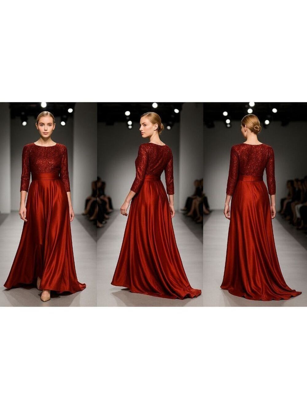 LanTing Wedding Dress, M, Red